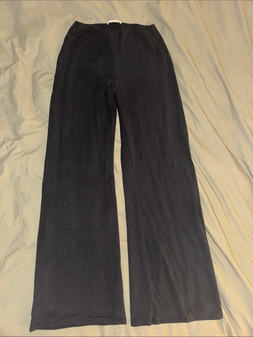 The Line by K Black Relaxed Wide-Leg Pants